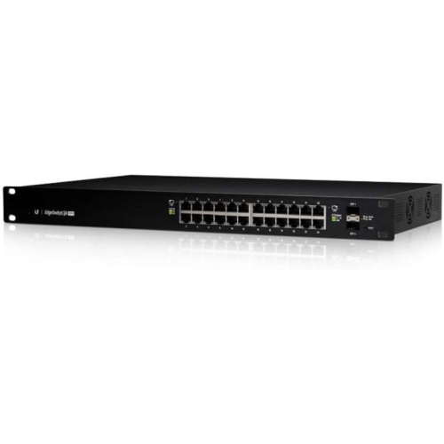 UBIQUITI Switch UBIQUITI EdgeSwitch ES-24-250W, 24 porturi, PoE, Black - IT-Fashion.ro