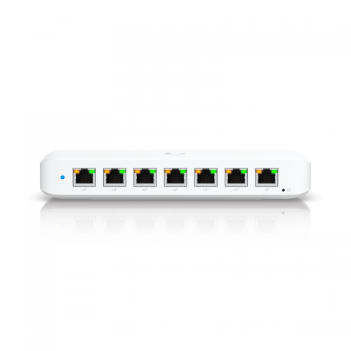 UBIQUITI Switch UBIQUITI USW-ULTRA-60W, 8 porturi (7 PoE out, 1 PoE in), White - IT-Fashion.ro