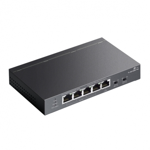 Switch TP-LINK TL-SG1005P-PD, 4 porturi PoE+ out, 1 port PoE++ in, Black - Imagine 4
