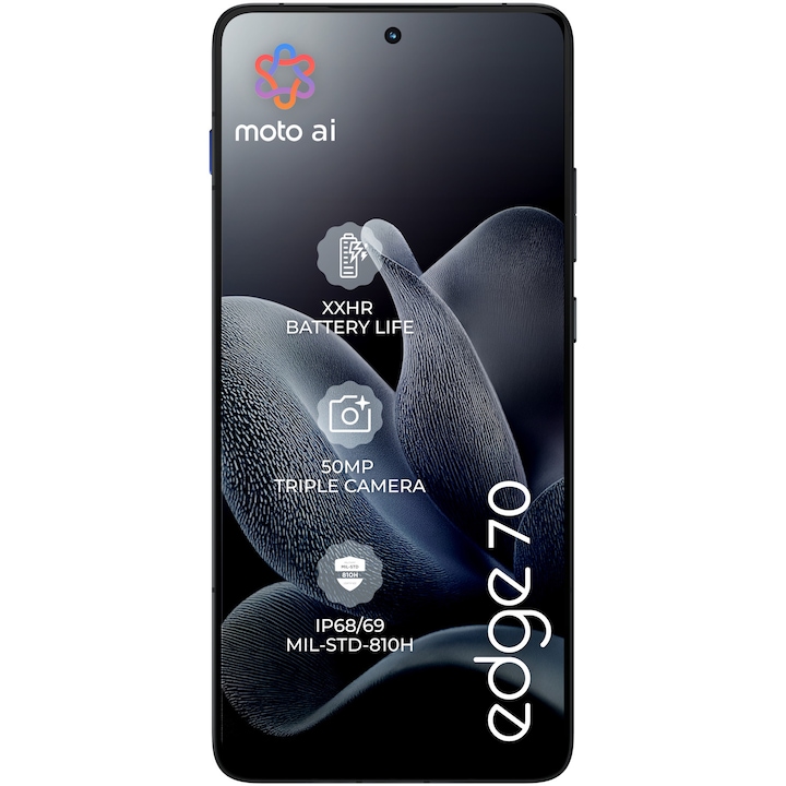 Telefon MOTOROLA Edge 70, 12GB RAM, 512 GB, Pantone Gadget Grey - Imagine 4