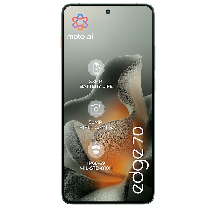Telefon MOTOROLA Edge 70, 12GB RAM, 512 GB, Pantone Lily Pad - Imagine 8
