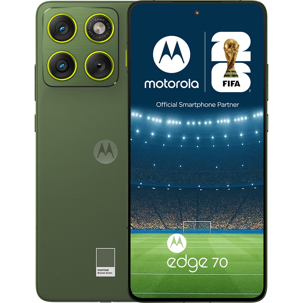 MOTOROLA Telefon MOTOROLA Edge 70, 512GB, 12GB RAM, Dual SIM, Bronze Green - IT-Fashion.ro