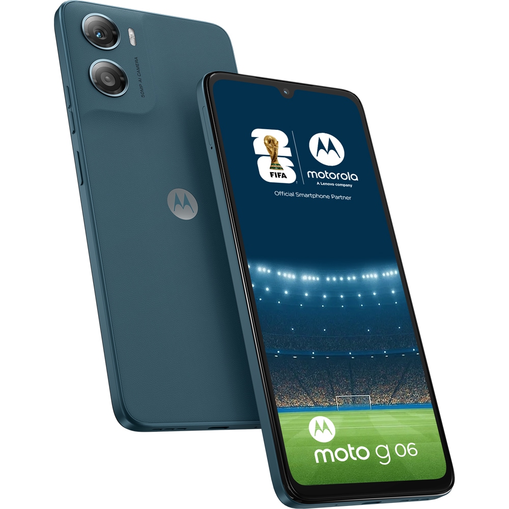 MOTOROLA Telefon MOTOROLA G06, 256GB, 4GB RAM, Dual SIM, Tapestry Blue - IT-Fashion.ro
