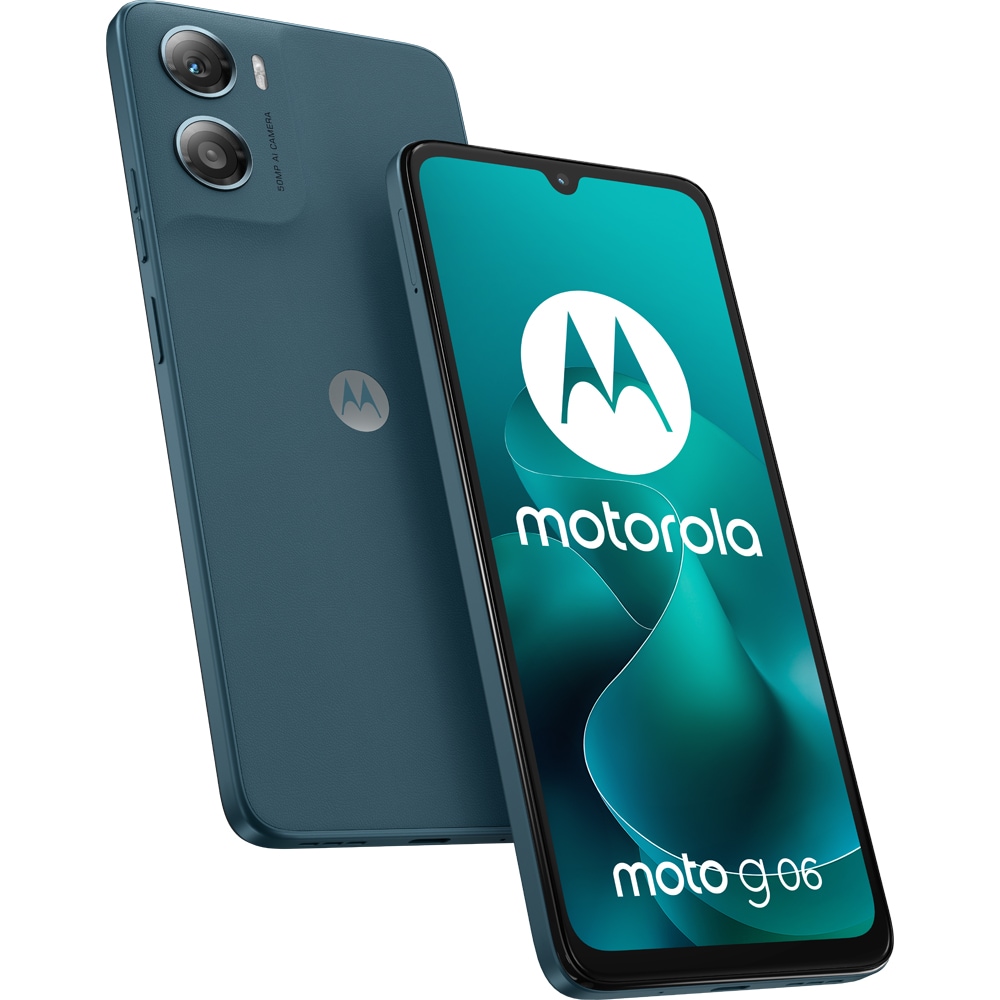 Telefon MOTOROLA G06, 256GB, 4GB RAM, Dual SIM, Tapestry Blue - Imagine 3