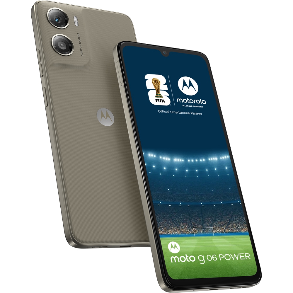 MOTOROLA Telefon MOTOROLA G06 Power, 256GB, 4GB RAM, Dual SIM, Gray - IT-Fashion.ro