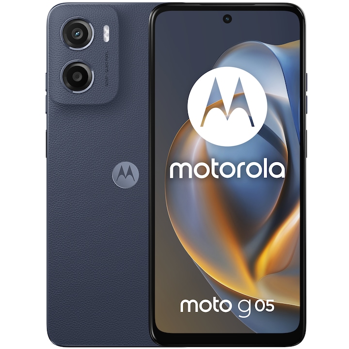 MOTOROLA Telefon MOTOROLA g05, Dual SIM, 128GB, 4GB RAM, Denim Blue - IT-Fashion.ro