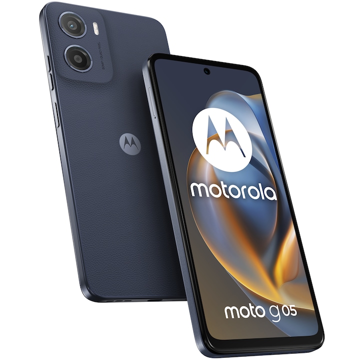 Telefon MOTOROLA g05, Dual SIM, 128GB, 4GB RAM, Denim Blue - Imagine 9