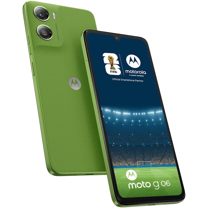 MOTOROLA Telefon MOTOROLA g06, Dual SIM, 64GB, 4GB RAM, Tendril Green - IT-Fashion.ro
