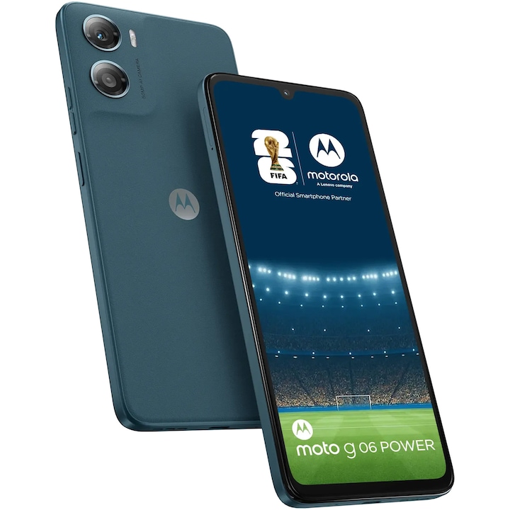 MOTOROLA Telefon MOTOROLA g06 Power, Dual SIM, 256GB, 4GB RAM, Pantone Tapestry - IT-Fashion.ro