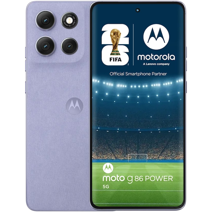 MOTOROLA Telefon MOTOROLA g86 Power, Dual SIM, 256GB, 12GB RAM, 5G, Pantone Cosmic Sky - IT-Fashion.ro