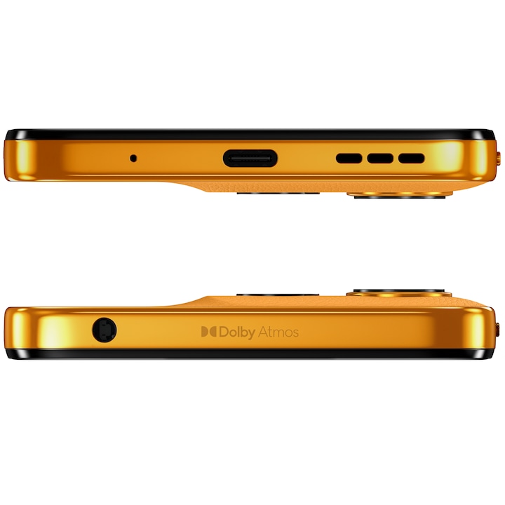 Telefon MOTOROLA moto g15, Dual SIM, 128GB, 4GB RAM, 5200 mAh, Sunrise Orange - Imagine 11