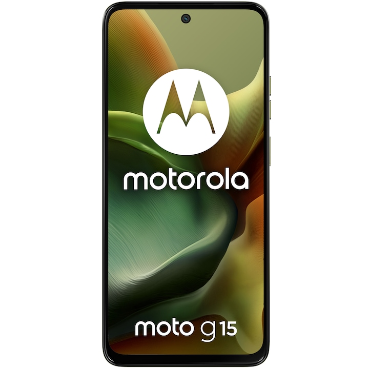 Telefon MOTOROLA moto g15, Dual SIM, 128GB, 4GB RAM, 5200 mAh, Iguana Green - Imagine 4