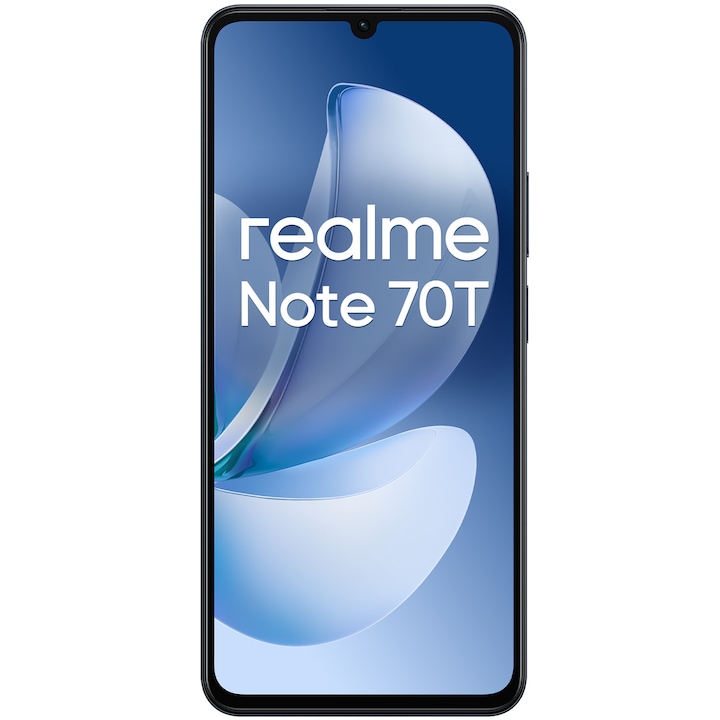 Telefon REALME Note 70T, Dual SIM, 64GB, 4GB RAM, Obsidian Black - Imagine 3