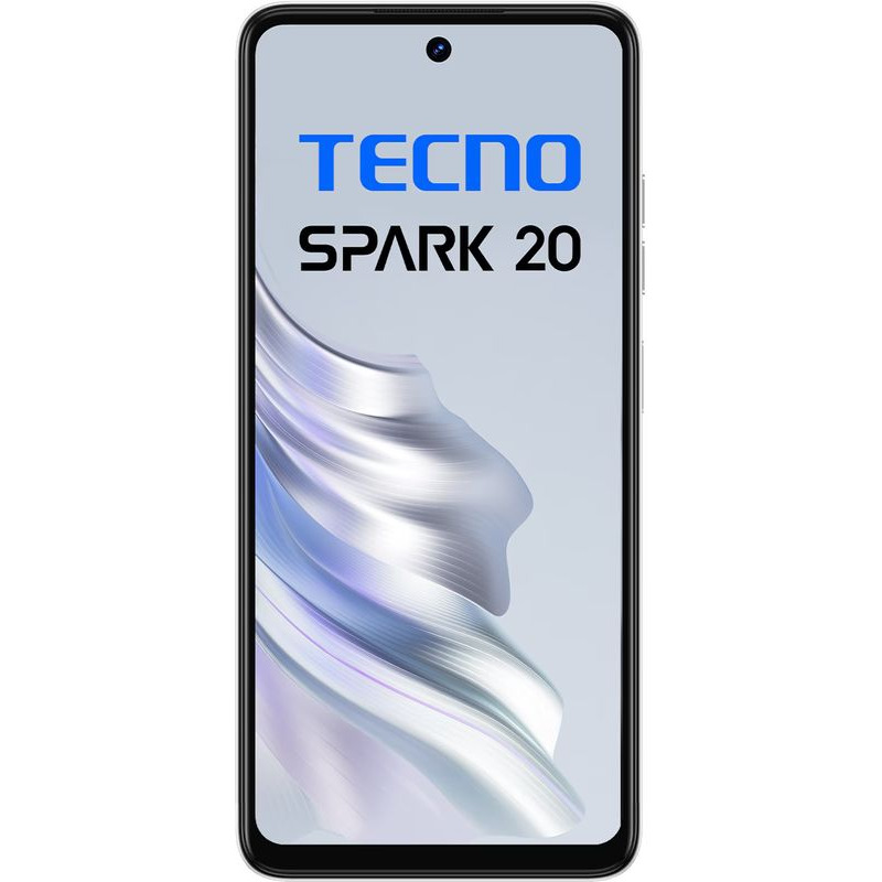 TECNO Telefon TECNO Spark 20, Octa Core 2.0 GHz, 256 GB, 8 GB RAM, LTE, Cyber White - IT-Fashion.ro