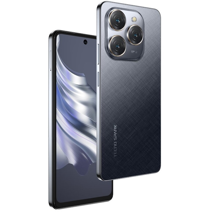 TECNO Telefon TECNO Spark 20 Pro, Dual SIM, 256GB, 12GB RAM, Moonlit Black - IT-Fashion.ro