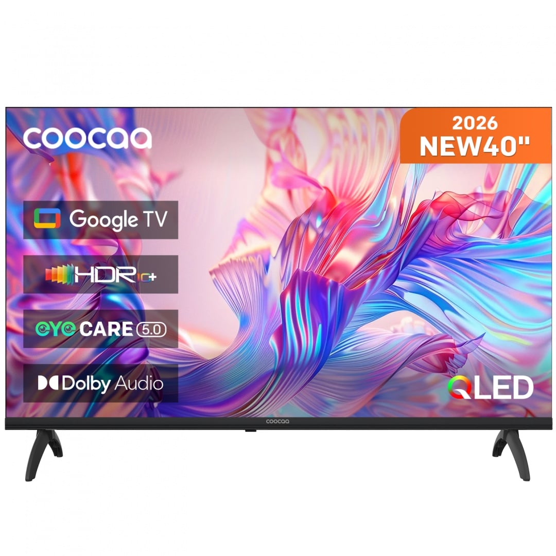 Coocaa Televizor QLED Smart Coocaa 40CGQH40Z, 101 cm, Negru - IT-Fashion.ro
