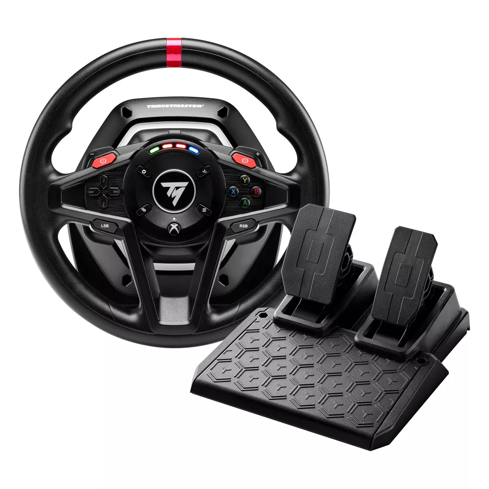 THRUSTMASTER Volan cu pedale THRUSTMASTER T128X Xbox Series X|S, One, PC, Black (4460184) - IT-Fashion.ro