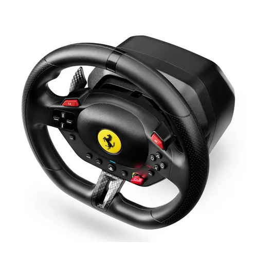 Volan cu pedale THRUSTMASTER T98 Ferrari 296 GTB, PC, PS5, PS4, Black-Red - Imagine 3