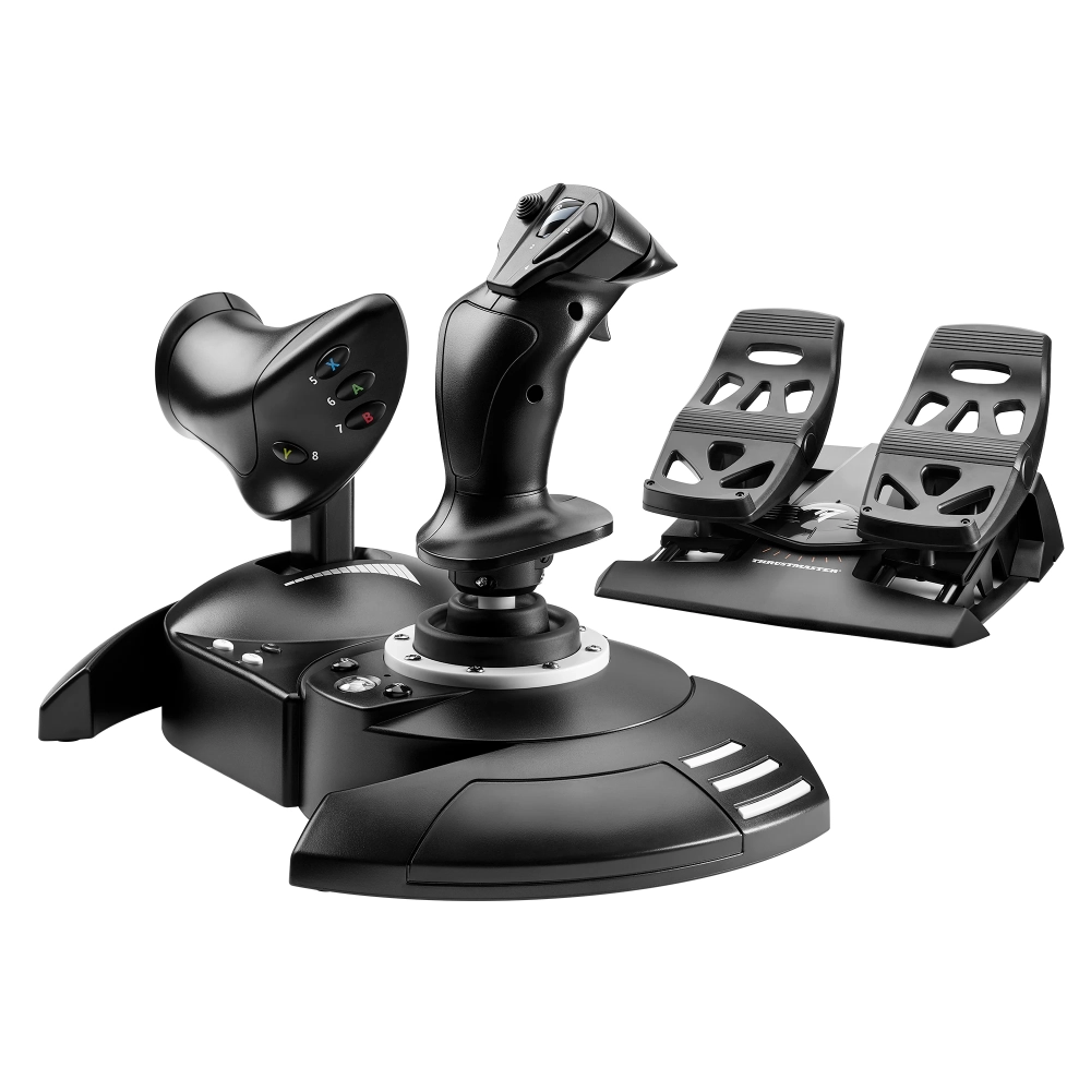 THRUSTMASTER Joystick + Pedale THRUSTMASTER T.Flight Full Kit X, Xbox Series X|S, PC, Black - IT-Fashion.ro