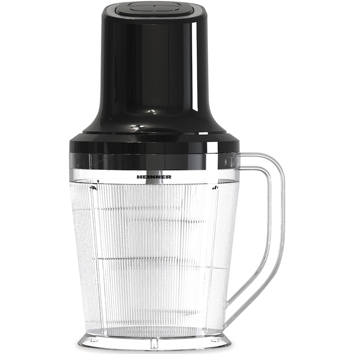HEINNER Tocator de legume HEINNER HMC-3B500BK , 500W, capacitate bol tocare 1.5l, 3 cutite inox, 2 viteze, Negru - IT-Fashion.ro