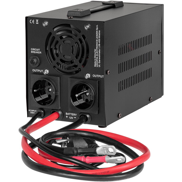 UPS KEMOT URZ3404-LFP4, 500VA/300W, 12V, Black - Imagine 3