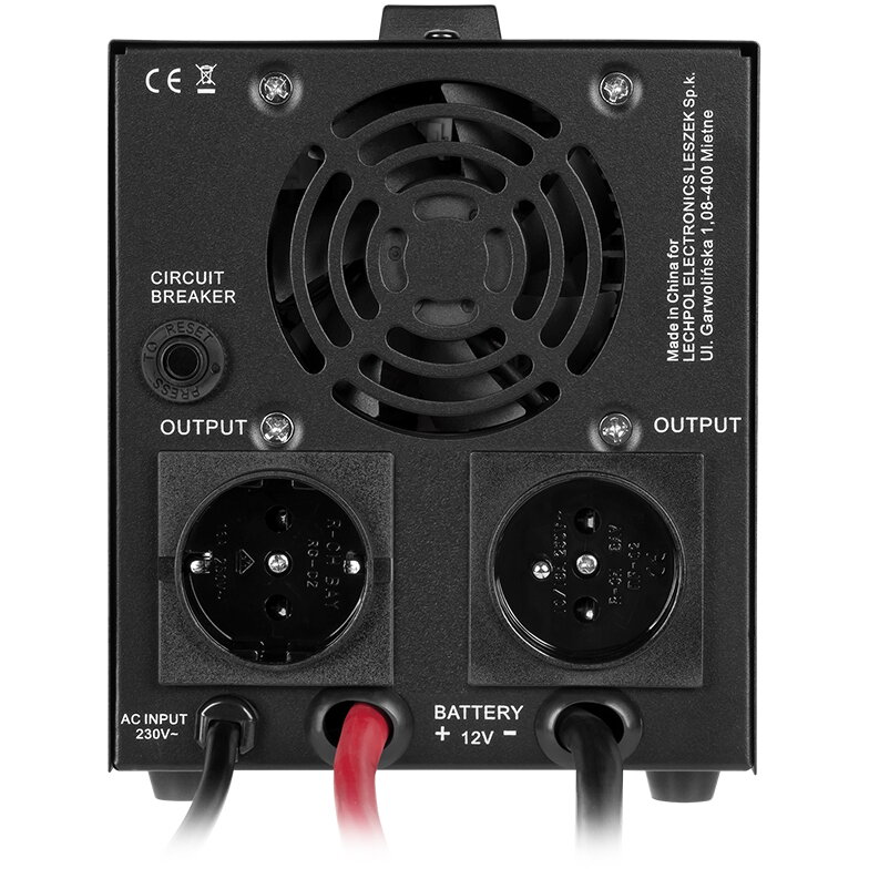 UPS KEMOT URZ3404-LFP4, 500VA/300W, 12V, Black - Imagine 4