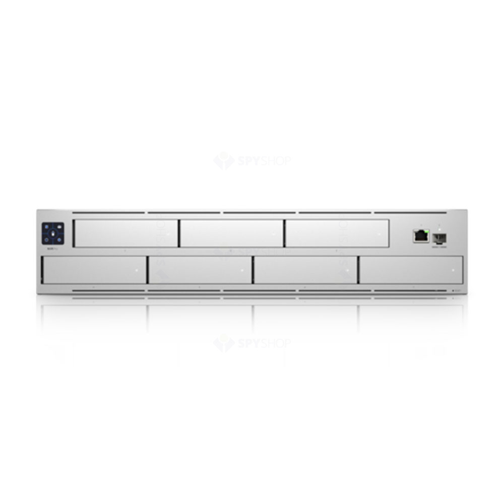 UBIQUITI NVR UBIQUITI UniFi Protect, 4K, 60 de canale, 1 port retea, 1 port SFP+, Gri - IT-Fashion.ro