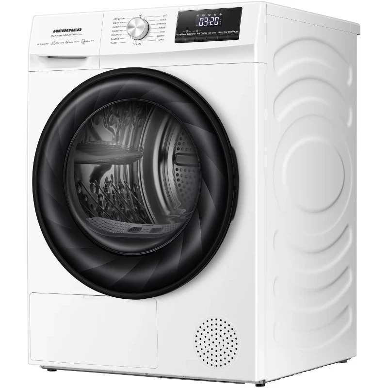 HEINNER Uscator de rufe cu pompa de caldura HEINNER HHPD-HMY80IVFC+++, Inverter, 8 kg, 15 programe, Clasa C, Alb - IT-Fashion.ro
