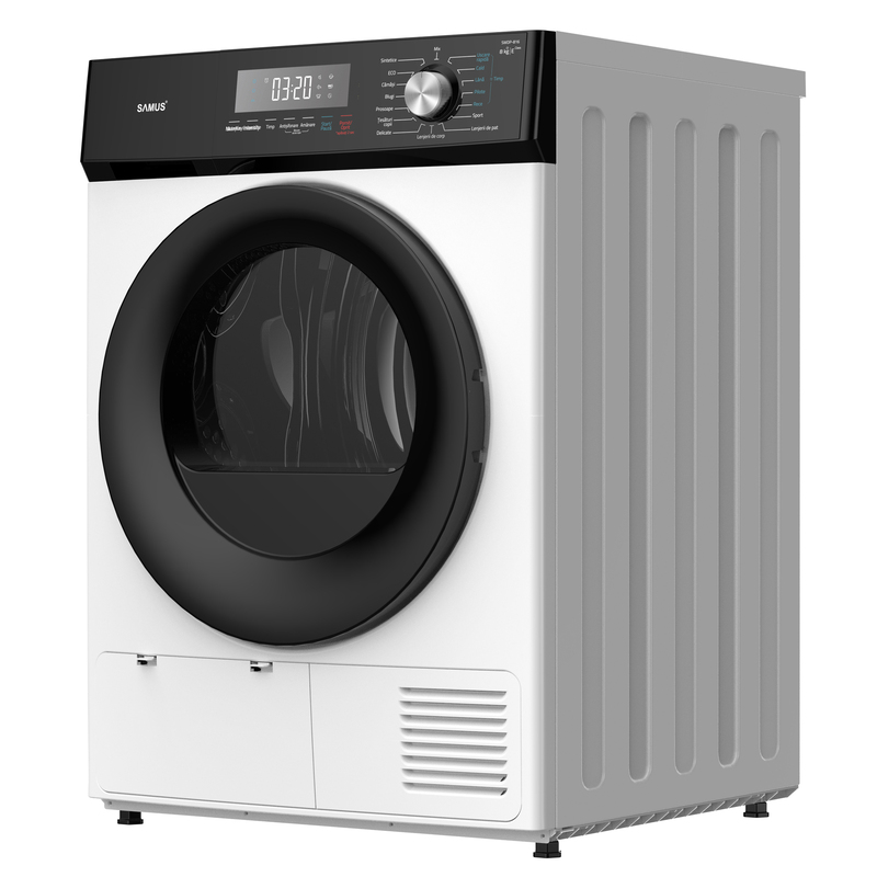 Samus Uscător de rufe Samus SWDP-816 8KG cu pompă de căldură și 16 programe - IT-Fashion.ro