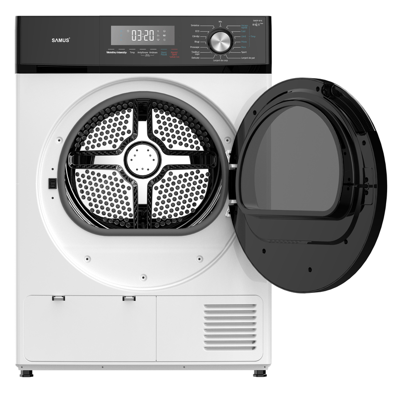 Uscător de rufe Samus SWDP-816 8KG cu pompă de căldură și 16 programe - Imagine 3