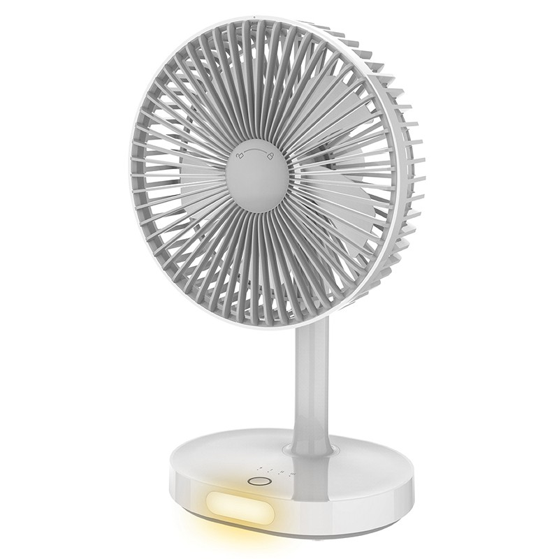 Platinet Ventilator de masa PLATINET OPRDF326, Cu lampa de veghe, 3000 mAh, Alb - IT-Fashion.ro