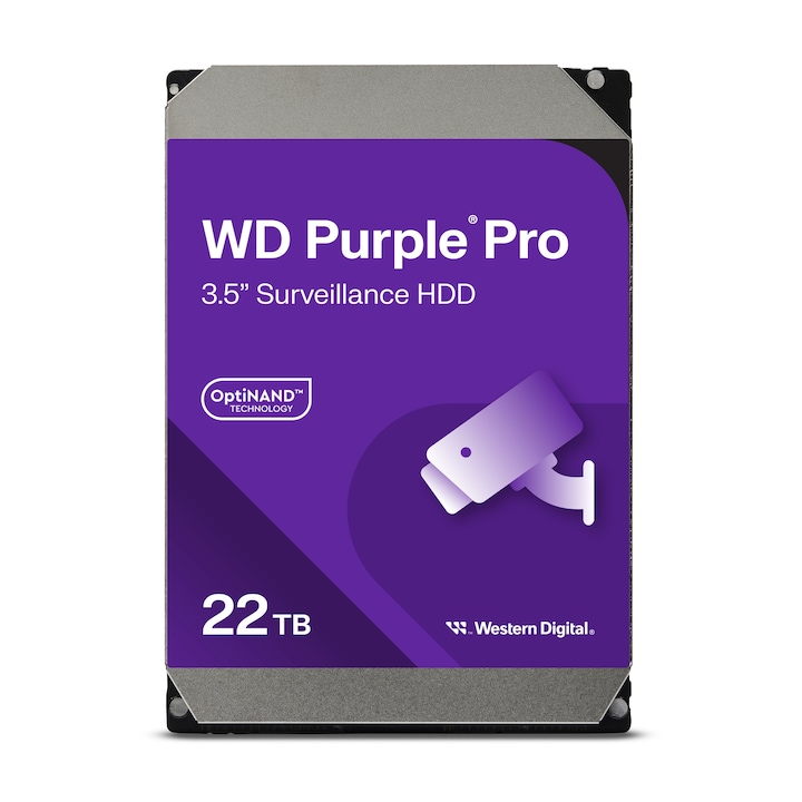 Western Digital WESTERN DIGITAL WD Purple Pro, 22TB, 3.5 Inch, SATA, HDD - IT-Fashion.ro
