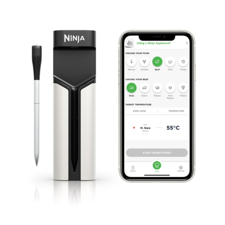 NINJA Termosondă Wireless NINJA ProChef WP100EU, Silver/Black - IT-Fashion.ro