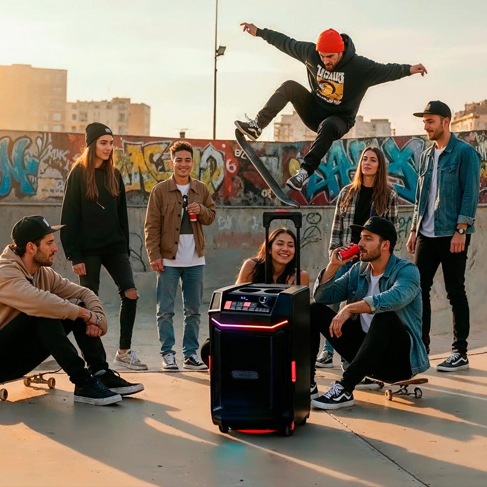 Boxa portabila NGS Wild Bash, 50W, Bluetooth 5.4, Black - Imagine 5