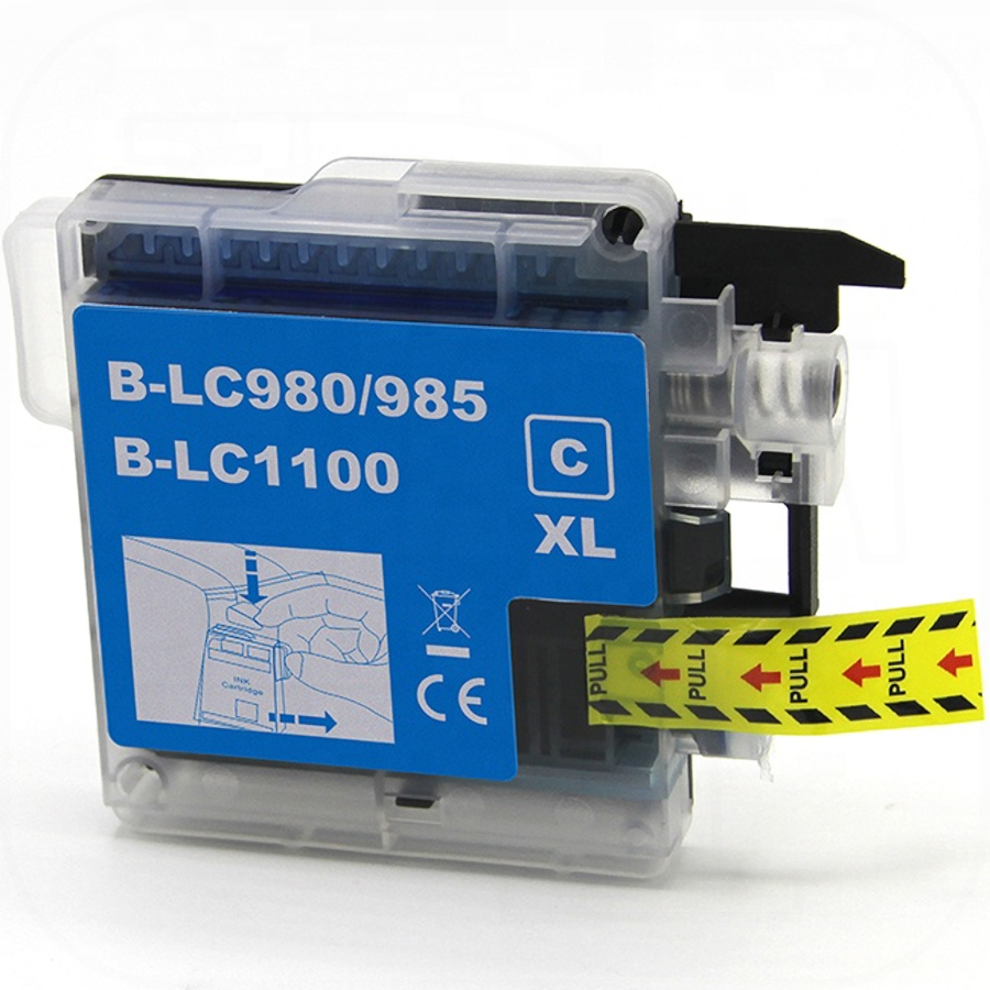 Cartuș compatibil OEM Brother LC980/LC1100 XL Cyan - Imagine 1