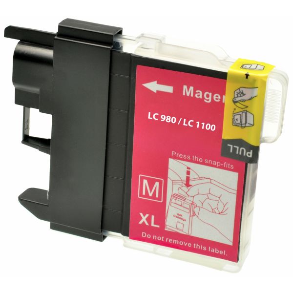 Cartuș compatibil OEM Brother LC980/LC1100 XL, Magenta - Imagine 1