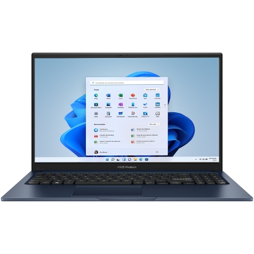 Laptop ASUS Vivobook 15 R1504VA-BQ477, Intel Core i3-1315U, 15.6 inch Touch, RAM 8GB, SSD 512GB, Intel UHD Graphics, Fara sistem de operare, Quiet Blue - Imagine 1