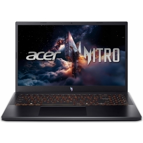 Laptop Acer Nitro V 15 NH.QZ8EX.01A, Intel Core 5 210H, 15.6 inch, RAM 16GB, SSD 512GB, nVidia GeForce RTX 5060 8GB, Fara sistem de operare, Obsidian Black - Imagine 1
