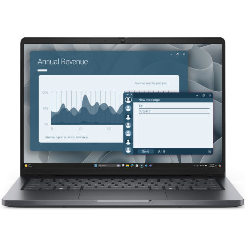 Laptop Dell Pro 14 BTO504_PC14255_EMEA, AMD Ryzen 5 220, 14 inch, RAM 8GB, SSD 512GB, AMD Radeon 740M, Windows 11 Pro, Magnetite - Imagine 1