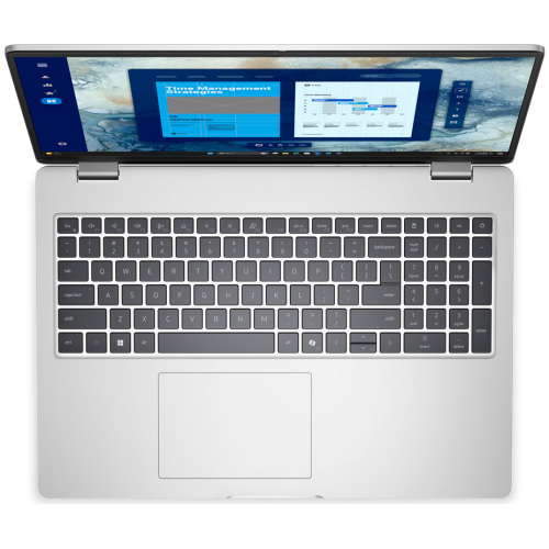 Laptop Dell Pro 16 PC16250_FU7265U32GB1TBW3Y_400N-05, Intel Core Ultra 7 265U, 16 inch, RAM 32GB, SSD 1TB, Intel Graphics, Windows 11 Pro, Platinum Silver - Imagine 4