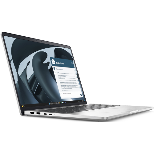Laptop Dell Pro 16 Plus BTO505_PB16255_EMEA, AMD Ryzen 5 PRO 230, 16 inch, RAM 16GB, SSD 512GB, AMD Radeon 760M, Windows 11 Pro, Platinum Silver - Imagine 2