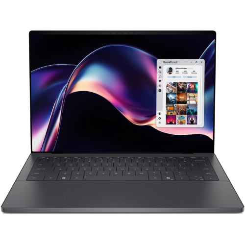 Laptop Dell XPS 14 XPS1426U7161W11P, Intel Core Ultra 7 355, 14 inch, RAM 16GB, SSD 1TB, Intel Graphics, Windows 11 Pro, Graphite - Imagine 1