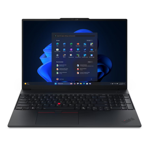 Laptop Lenovo ThinkPad E16 Gen 3 22AY0024RI, Intel Core Ultra 5 228V, 16 inch, RAM 32GB, SSD 512GB, Intel Arc 130V, Fara sistem de operare, Black - Imagine 1
