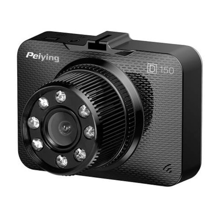 Cameră auto DVR PEIYING PY-DVR005, Full HD, ecran 2.4 inch, Black - Imagine 2