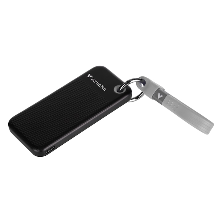 SSD Extern VERBATIM 32415 USB 3.2 Gen 2, 256GB, Black- Grey - Imagine 2