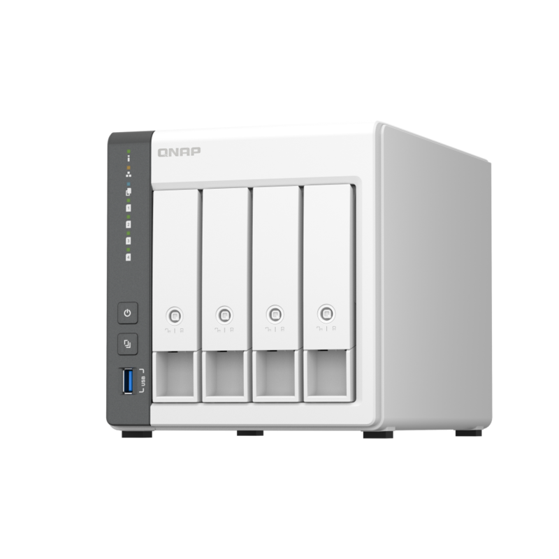 QNAP TS-433-4G NAS – Soluție de stocare 4-Bay cu procesor Quad-Core și port 2.5GbE - Imagine 1