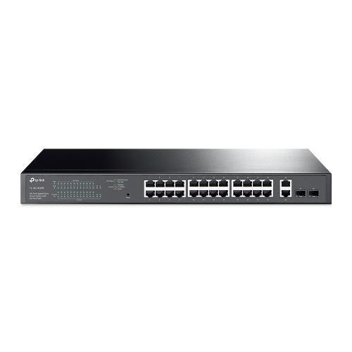 Switch TP-LINK TL-SG1428PE, 24 porturi, PoE+, Black - Imagine 1